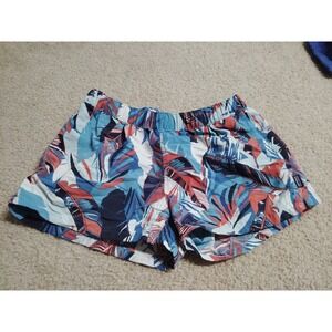 Patagonia Women's Tropical Print Cargo Shorts - Blue, Navy, Coral, White